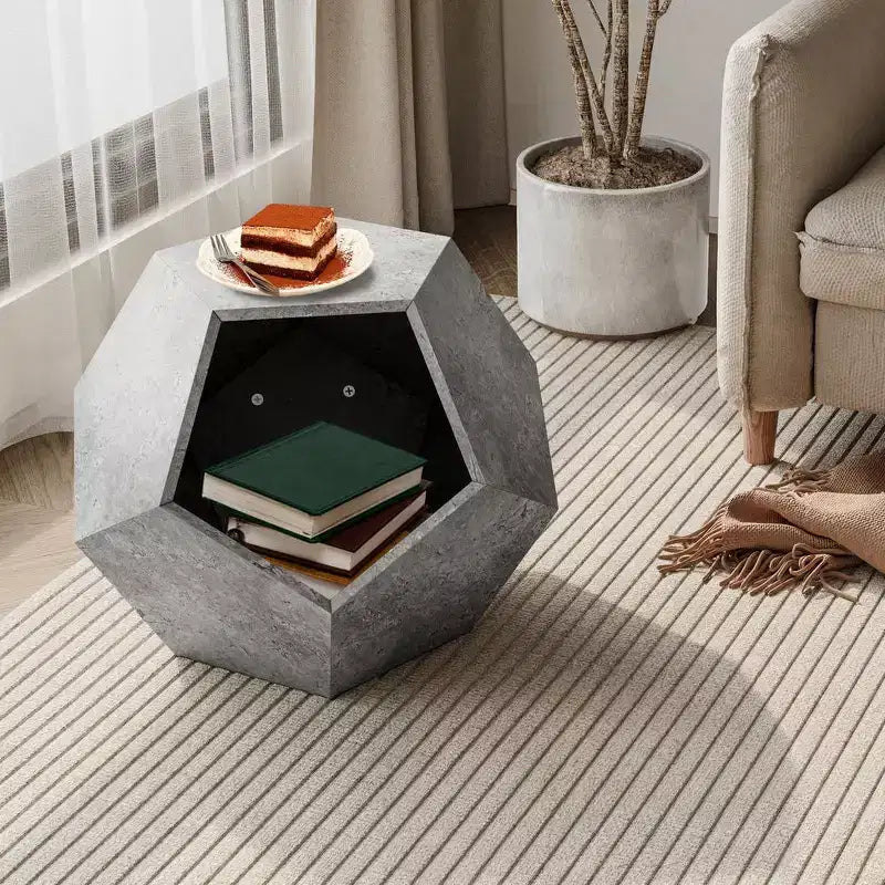 Cats House Side Table for Coffee Cupboard Pet Crate Nightstand 26 Shaped MDF Multi-Purpose End Table Pet Bed Furniture
