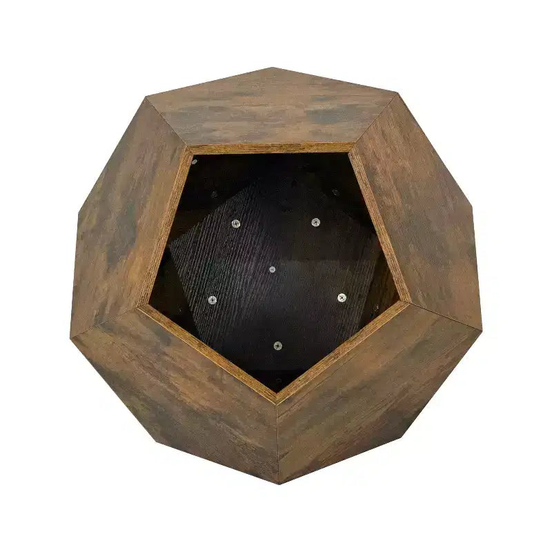 Cats House Side Table for Coffee Cupboard Pet Crate Nightstand 26 Shaped MDF Multi-Purpose End Table Pet Bed Furniture