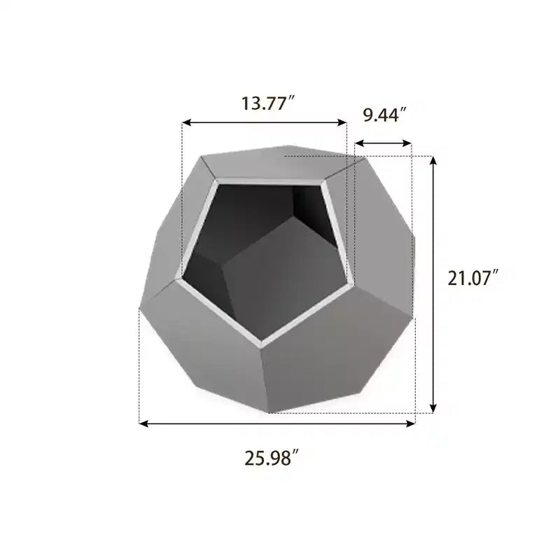 Cats House Side Table for Coffee Cupboard Pet Crate Nightstand 26 Shaped MDF Multi-Purpose End Table Pet Bed Furniture