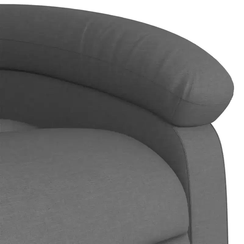 Massage Recliner Chair, Adjustable Backrest & Footrest - Dark Gray