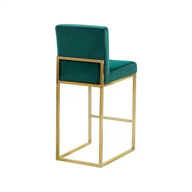 Giselle Green Velvet Stool