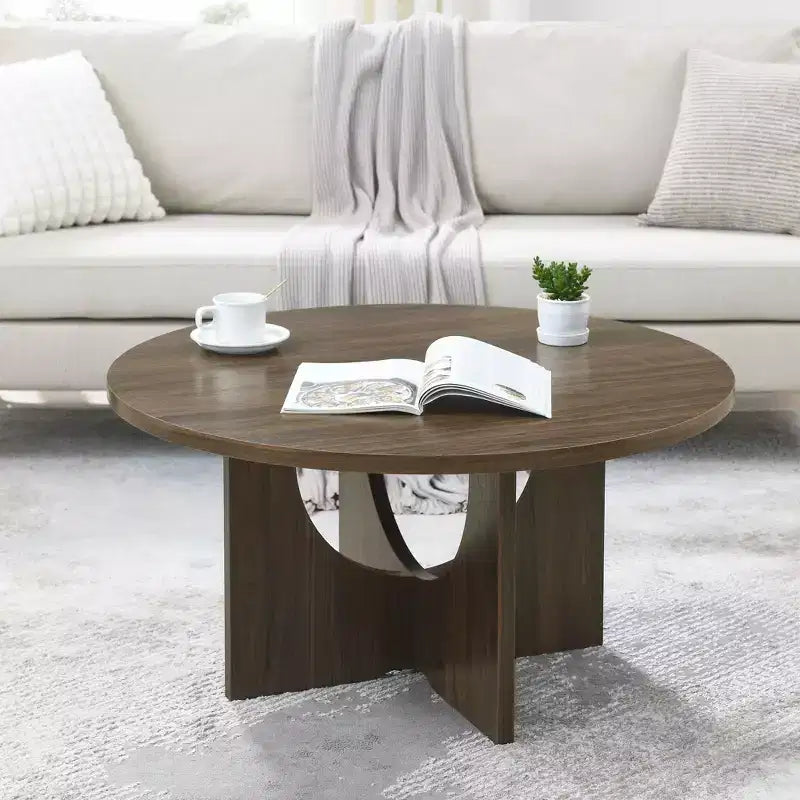 Table basse moderniste minimaliste 19H en bois massif, table d'appoint de forme spéciale de style nordique pour le salon, la cuisine et le bureau