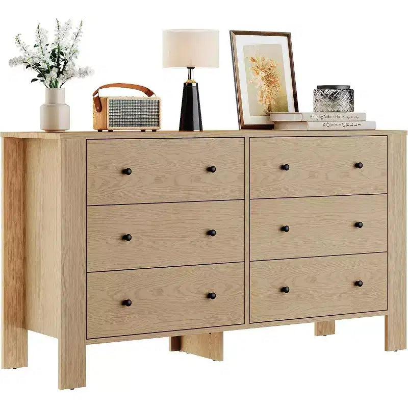 6-Drawer Dresser - Modern Chest with Deep Storage