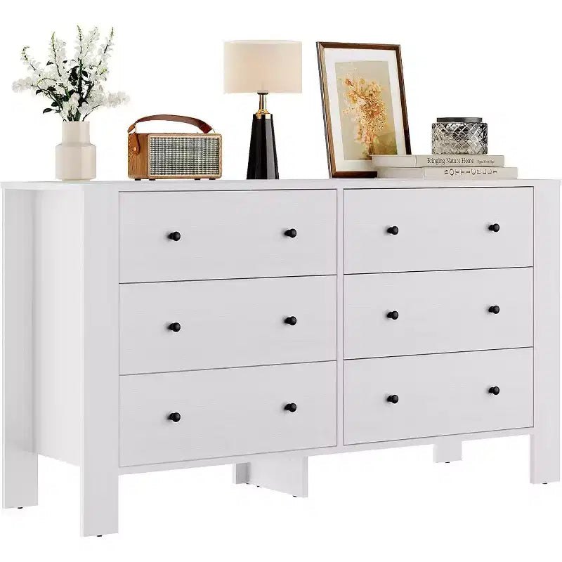 6-Drawer Dresser - Modern Chest with Deep Storage