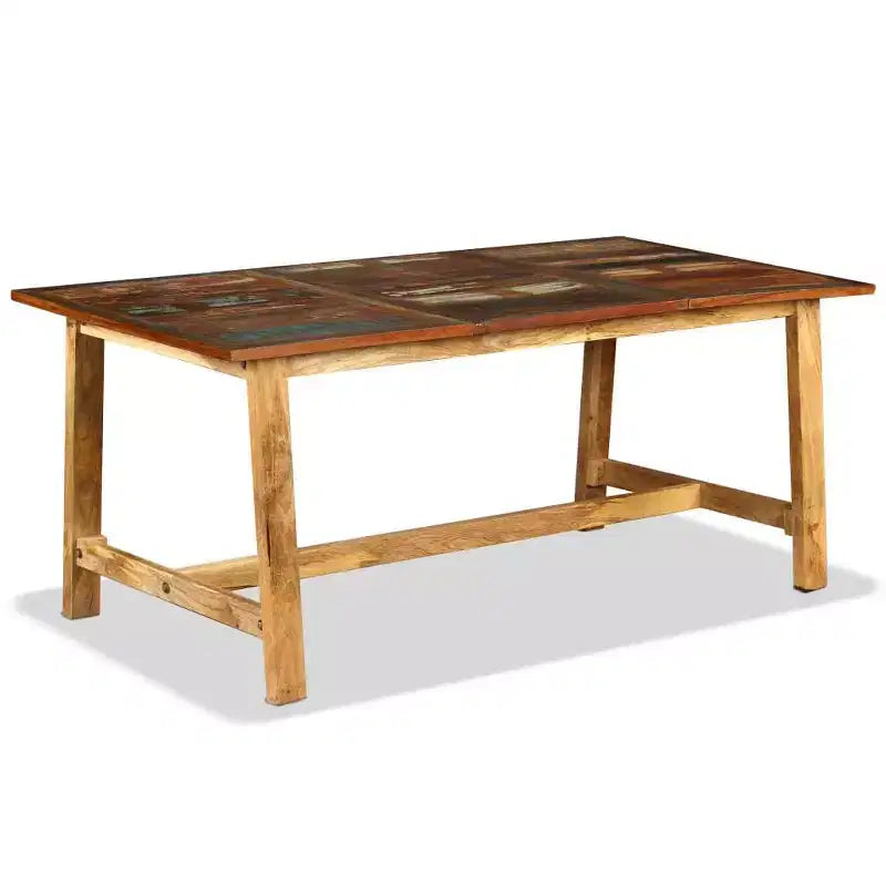 Table à manger Bois recyclé multicolore Grande Industrielle