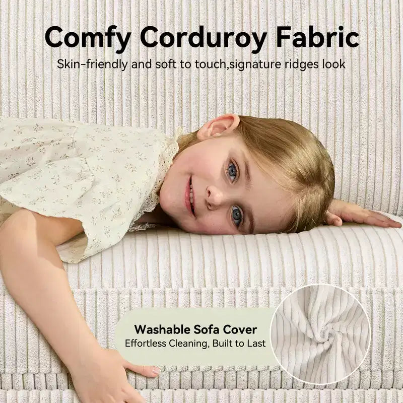 68 Loveseat Sofa, Comfy Couches for Living Room, Mid Century Modern Love Seat Sofa, Tool-Free Setup Small Couches for Bedroom Office