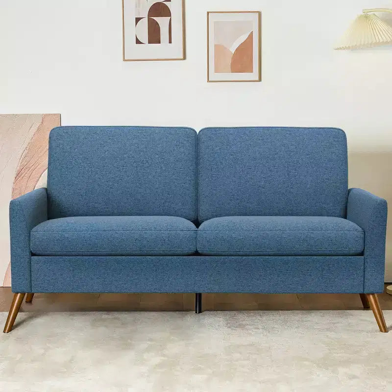 Dyonery 68 Loveseat Sofa, Comfy Couches for Living Room, Mid Century Modern Love Seat Sofa, Tool-Free Setup Small Couches for Bedroom Office