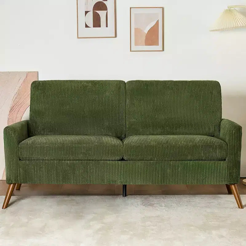 Canapé causeuse 68", canapés confortables pour salon, canapé causeuse moderne du milieu du siècle, petits canapés pour chambre et bureau, assemblage sans outils