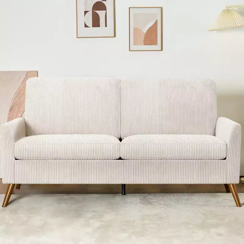 Canapé causeuse 68", canapés confortables pour salon, canapé causeuse moderne du milieu du siècle, petits canapés pour chambre et bureau, assemblage sans outils