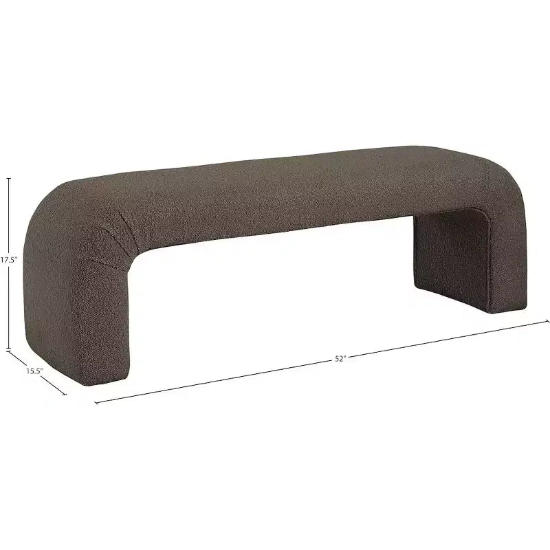 Niagara Boucle Fabric Bench