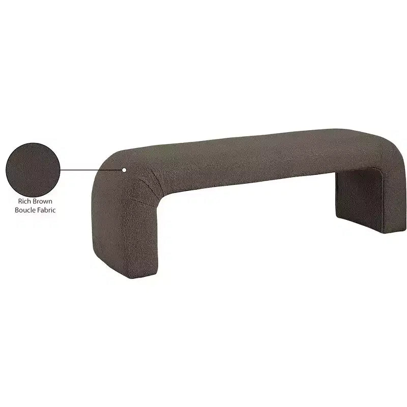 Niagara Boucle Fabric Bench
