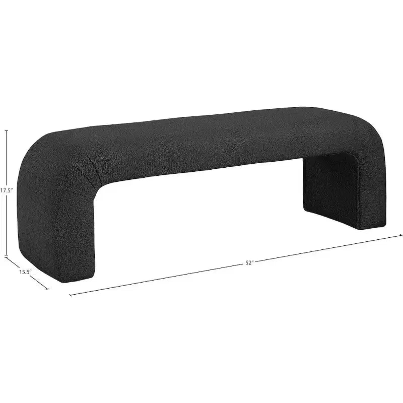 Niagara Boucle Fabric Bench