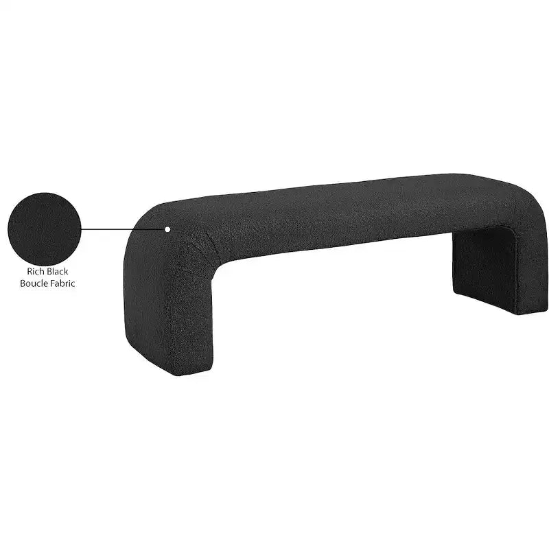 Niagara Boucle Fabric Bench
