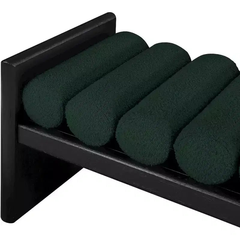 Waverly Boucle Fabric Bench