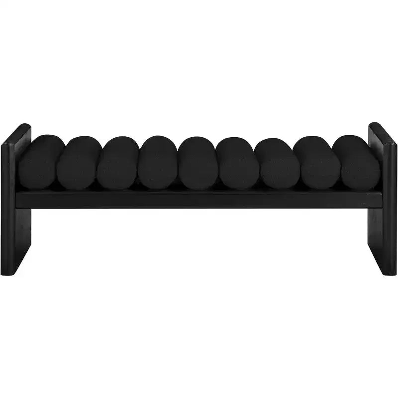 Waverly Boucle Fabric Bench