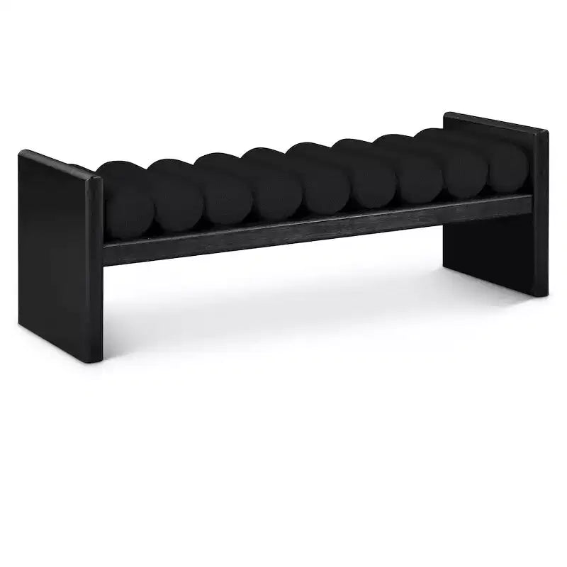 Meridian Furniture,Waverly Boucle Fabric Bench