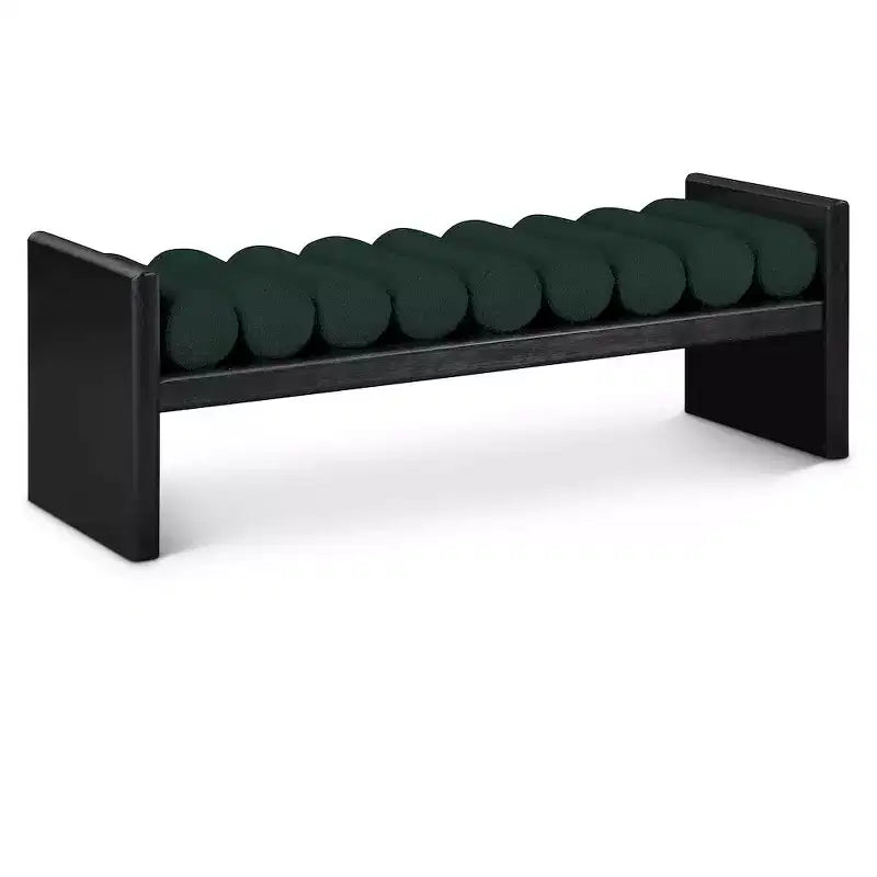 Waverly Boucle Fabric Bench