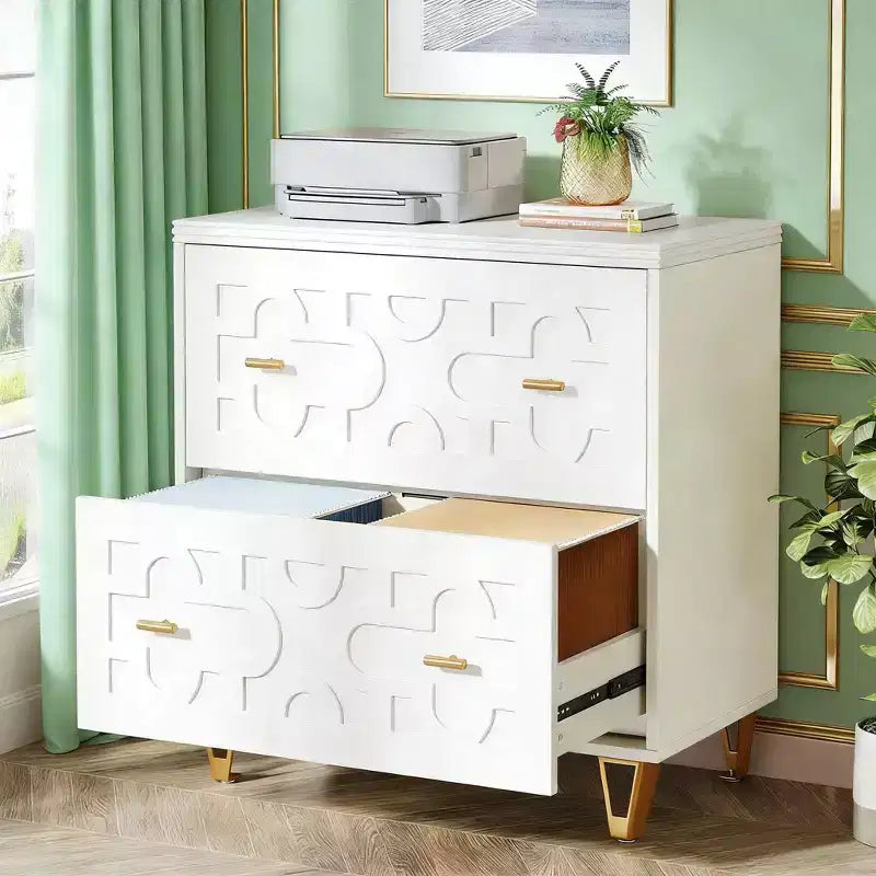 File Cabinet, Modern Storage Filing Cabinet Printer Stand